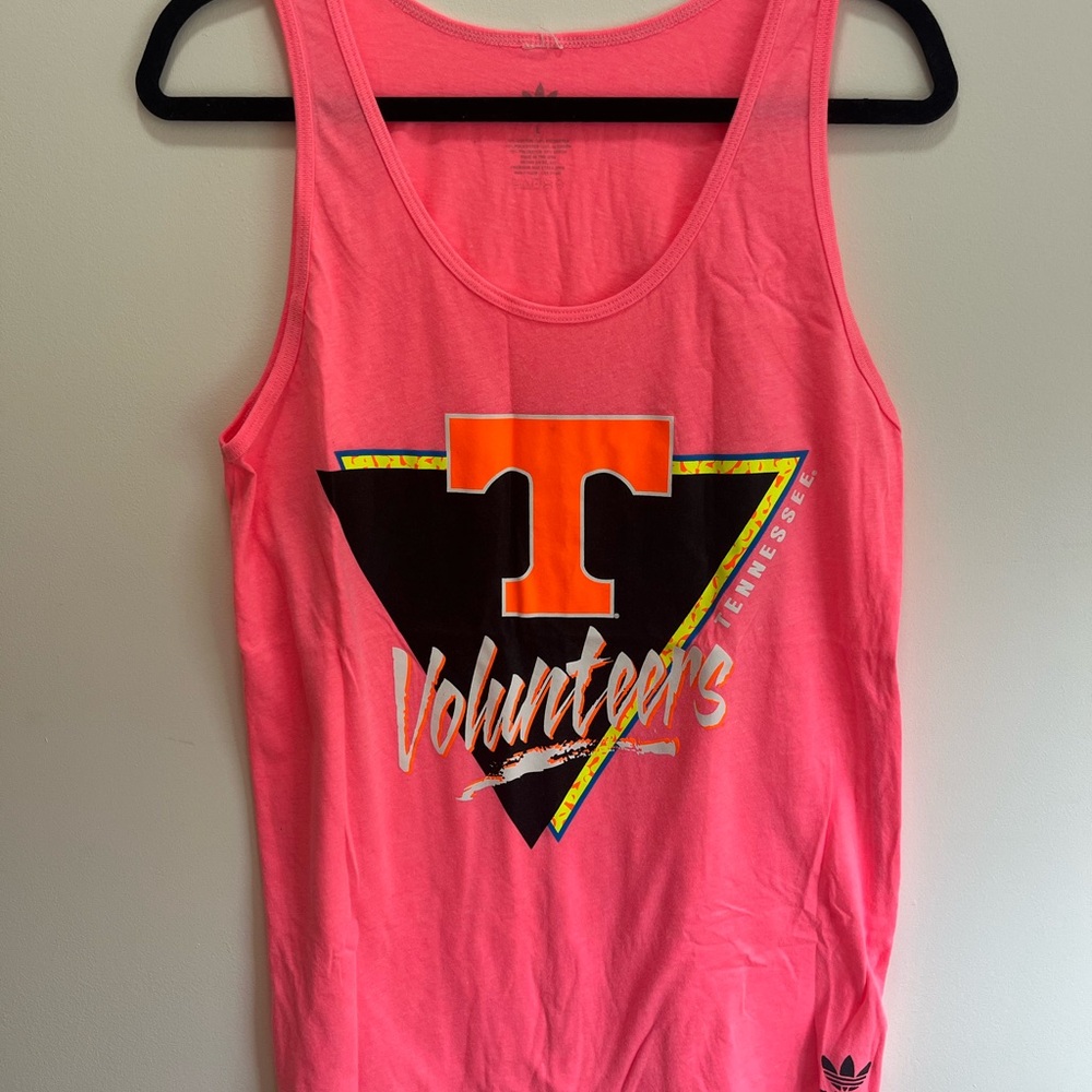 Adidas Pink Retro Tennessee Volunteers Graphic Tank Top